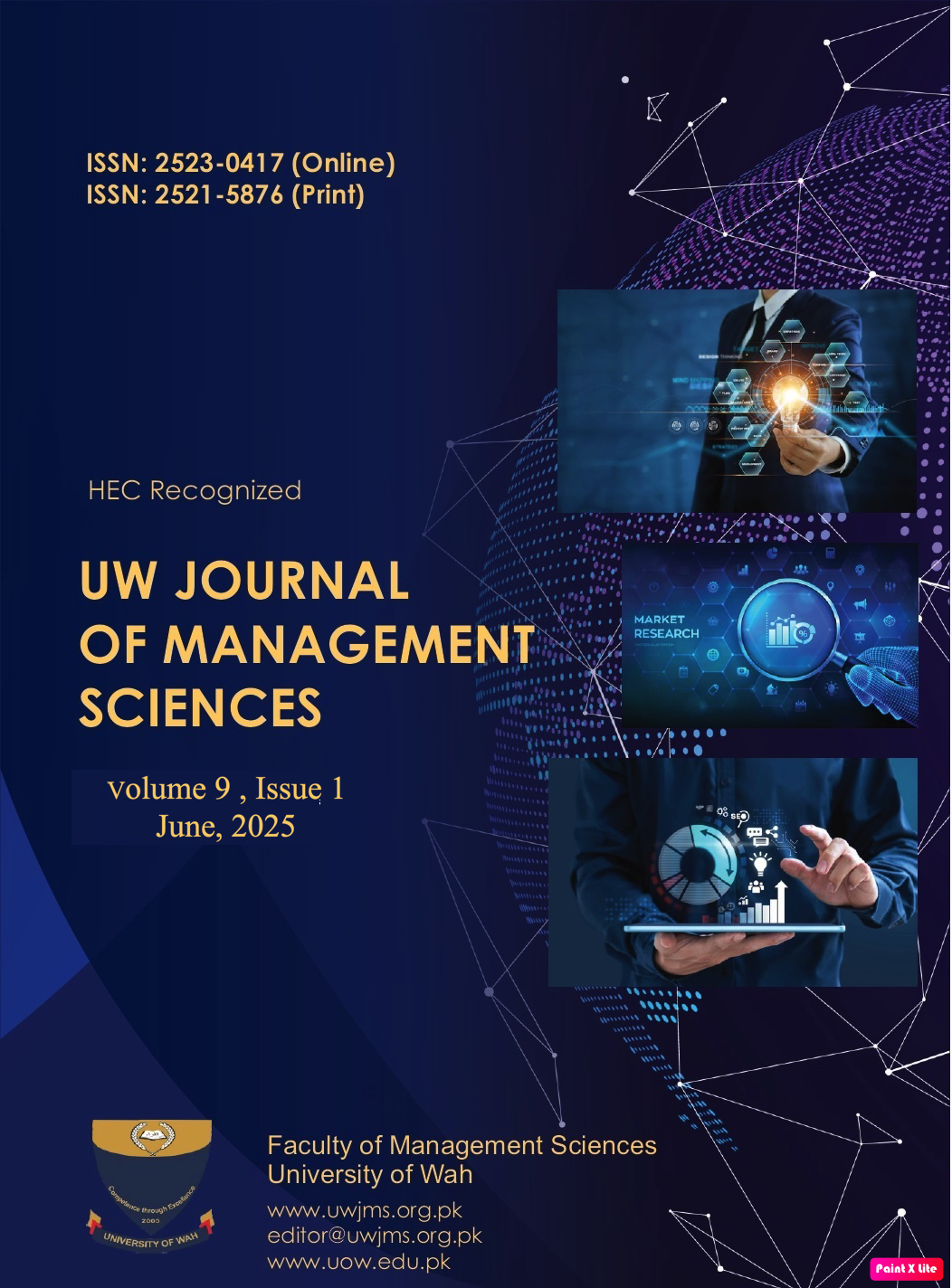 					View Vol. 9 No. 1 (2025): UW Journal of Management Sciences
				