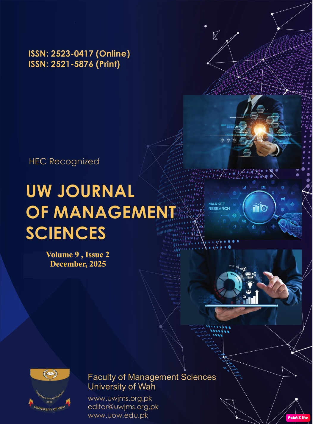 					View Vol. 9 No. 2 (2025): UW Journal of Management Sciences
				