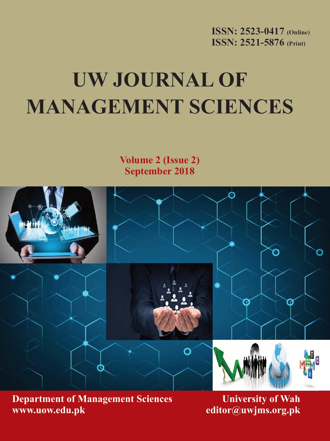 					View Vol. 2 No. 2 (2018): UW JOURNAL OF MANAGEMENT SCIENCES
				