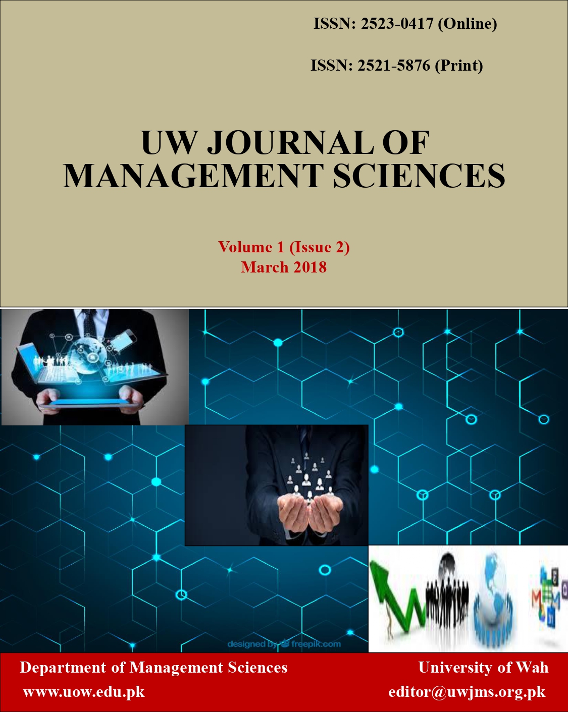 					View Vol. 2 No. 1 (2018): UW JOURNAL OF MANAGEMENT SCIENCES
				